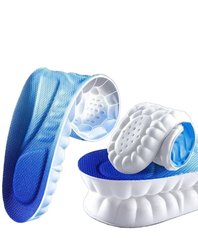 4D Massage Shoes Insoles Super Soft Latex Sports Insole for Feet Running Basket Shoe Sole Arch Support Orthopedic Inserts Unisex