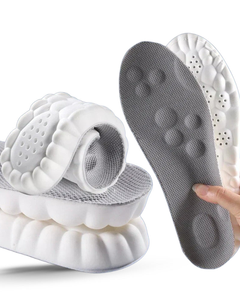 4D Massage Shoes Insoles Super Soft Latex Sports Insole for Feet Running Basket Shoe Sole Arch Support Orthopedic Inserts Unisex