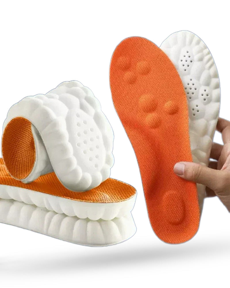 4D Massage Shoes Insoles Super Soft Latex Sports Insole for Feet Running Basket Shoe Sole Arch Support Orthopedic Inserts Unisex