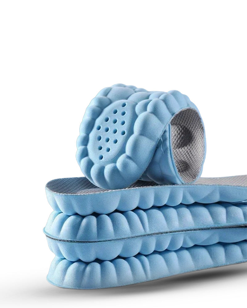 4D Massage Shoes Insoles Super Soft Latex Sports Insole for Feet Running Basket Shoe Sole Arch Support Orthopedic Inserts Unisex