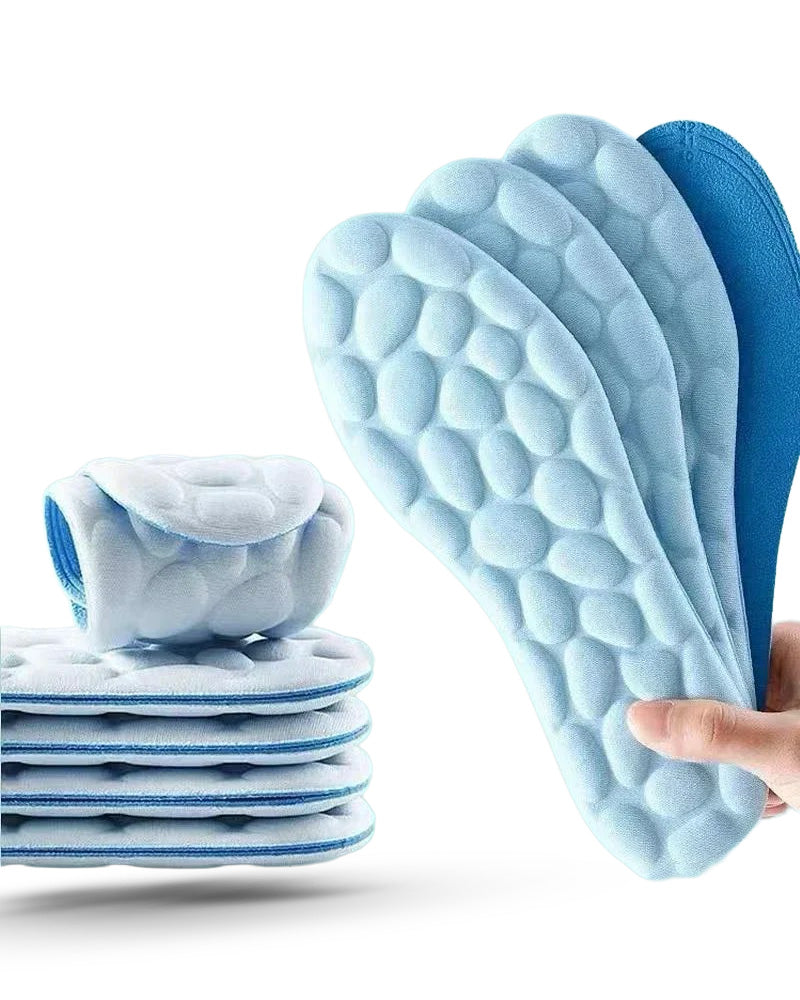 4D Massage Shoes Insoles Super Soft Latex Sports Insole for Feet Running Basket Shoe Sole Arch Support Orthopedic Inserts Unisex