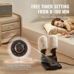 VEVOR 180¡Ã Foldable 2-Tube Shoe Dryer Boot Dryer with Heat Blower Black & Orange,Ultra Silent, Quick Drying for Work Boots, Ski Boots, Sneakers, Gloves, Hats, Helmets