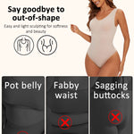 Shapewear Bodysuit Thong Fajas Body Shaper for Women Seamless Light Tummy Control Slimming Flat Belly Underwear Open Crotch