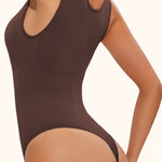 Shapewear Bodysuit Thong Fajas Body Shaper for Women Seamless Light Tummy Control Slimming Flat Belly Underwear Open Crotch
