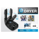 Heated Boot & Shoe Dryer, Black, Plastic