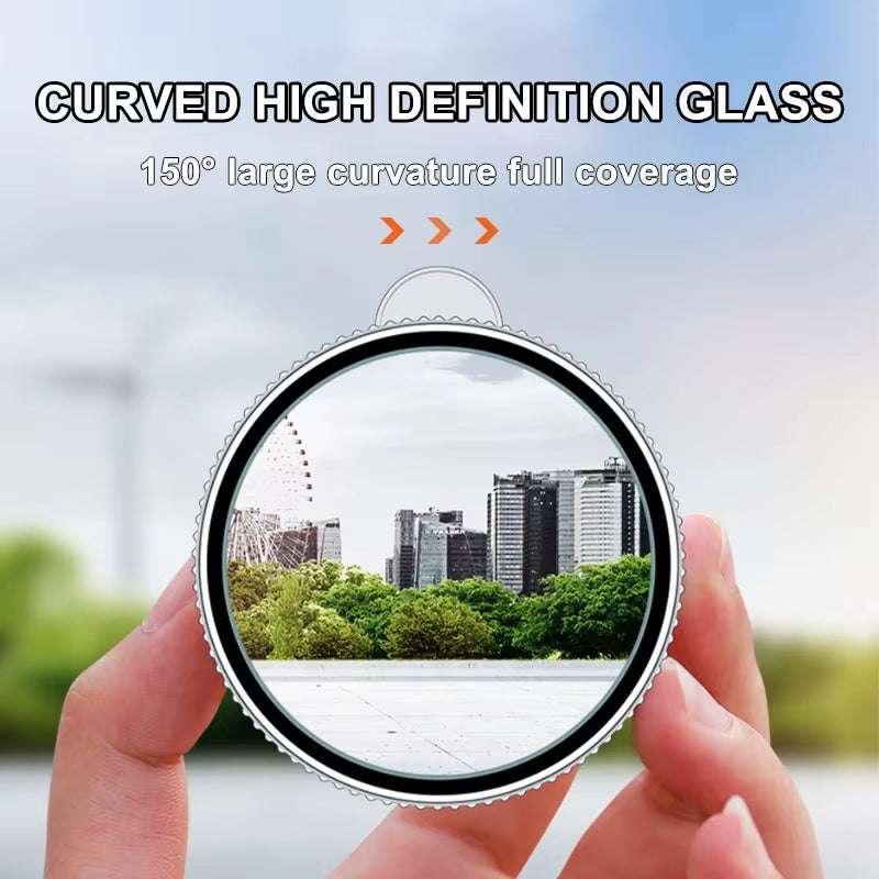 SEAMETAL Car Blind Spot Mirror round Frame Wide-Angle Rearview Auxiliary Convex Mirror