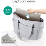 Tote Bag Large Capcity Women'S Bags Puffer Padded Handbag for College School Portable Commuting Leisure Travel Pouch