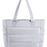 Tote Bag Large Capcity Women'S Bags Puffer Padded Handbag for College School Portable Commuting Leisure Travel Pouch