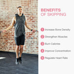 Smart Jump Rope with APP Data Analysis & Speed Light Indicator -  Fitness Skipping Rope for HIIT, Home Gym, Crossfit, Exercise, Jumping Rope Counter for Women, Men, Kids