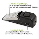 1 Pc Mini Wireless Alarm Door Stop Alarm 120Db Great for Home Wedge Shaped Stopper Alert Security System Block Blocking System