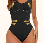 Shapewear Bodysuit Thong Fajas Body Shaper for Women Seamless Light Tummy Control Slimming Flat Belly Underwear Open Crotch