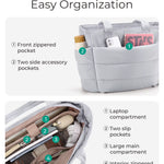 Tote Bag Large Capcity Women'S Bags Puffer Padded Handbag for College School Portable Commuting Leisure Travel Pouch