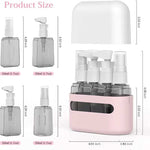 Mini Shampoo Dispenser Portable Travel Bottle Set Refillable Travel Bottles Set for Toiletries Spray Shampoo Shower Lotion