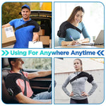 Heating and Vibration Shoulder Support Brace, Electric 3 Level Vibration Shoulder Heating Pad Health Care Shoulder Massager