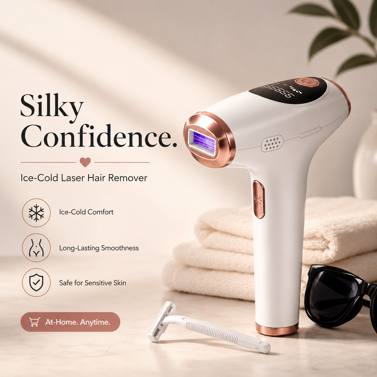 SILKA Ice-Cool Hair Removal - Hair Removal Device with Cold Pulse Light Technology