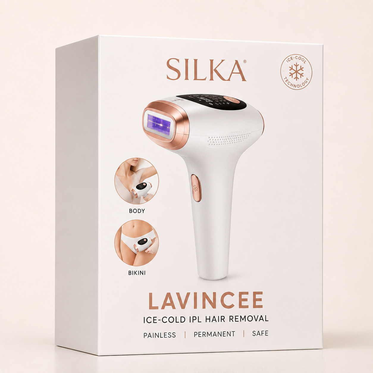 SILKA Ice-Cool Hair Removal - Hair Removal Device with Cold Pulse Light Technology