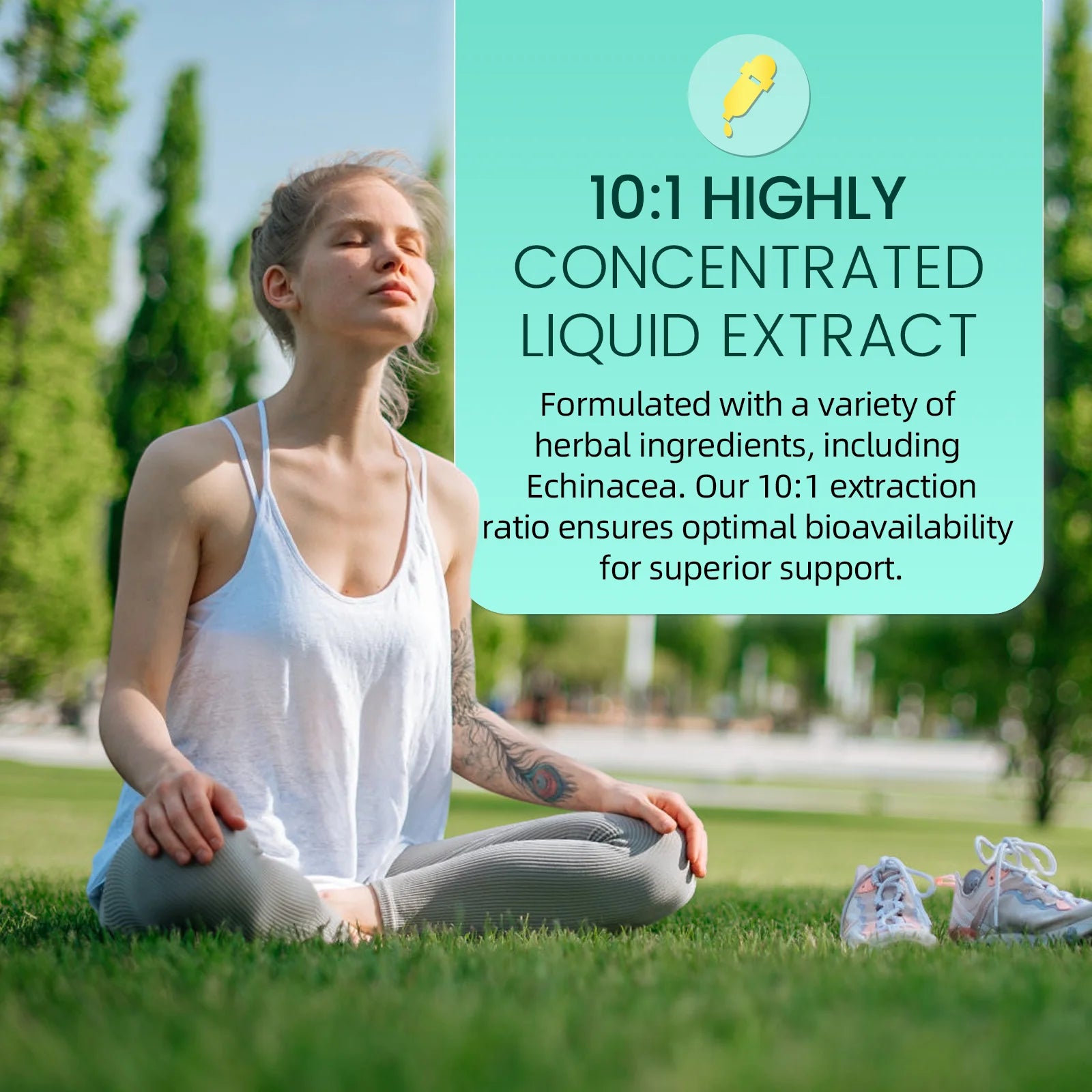 60ml Lymphatic Support Drops 11 in 1 Echinacea Extract Natural Herbs Supplement for Improves Fluid Circulation Enhances Immunity