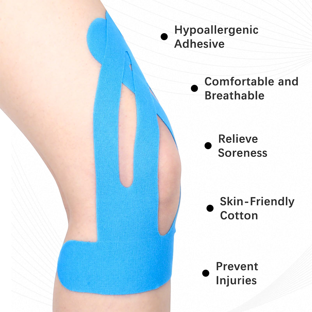 Kinderjoint Pre‑Cut Knee Kinesiology Tape, 10 PCS