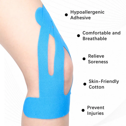 10PCS Kinesiology Tape for Knees,Waterproof & Elastic,Breathable Knee Tape,Athletic Tape Provide Support & Stability for Running