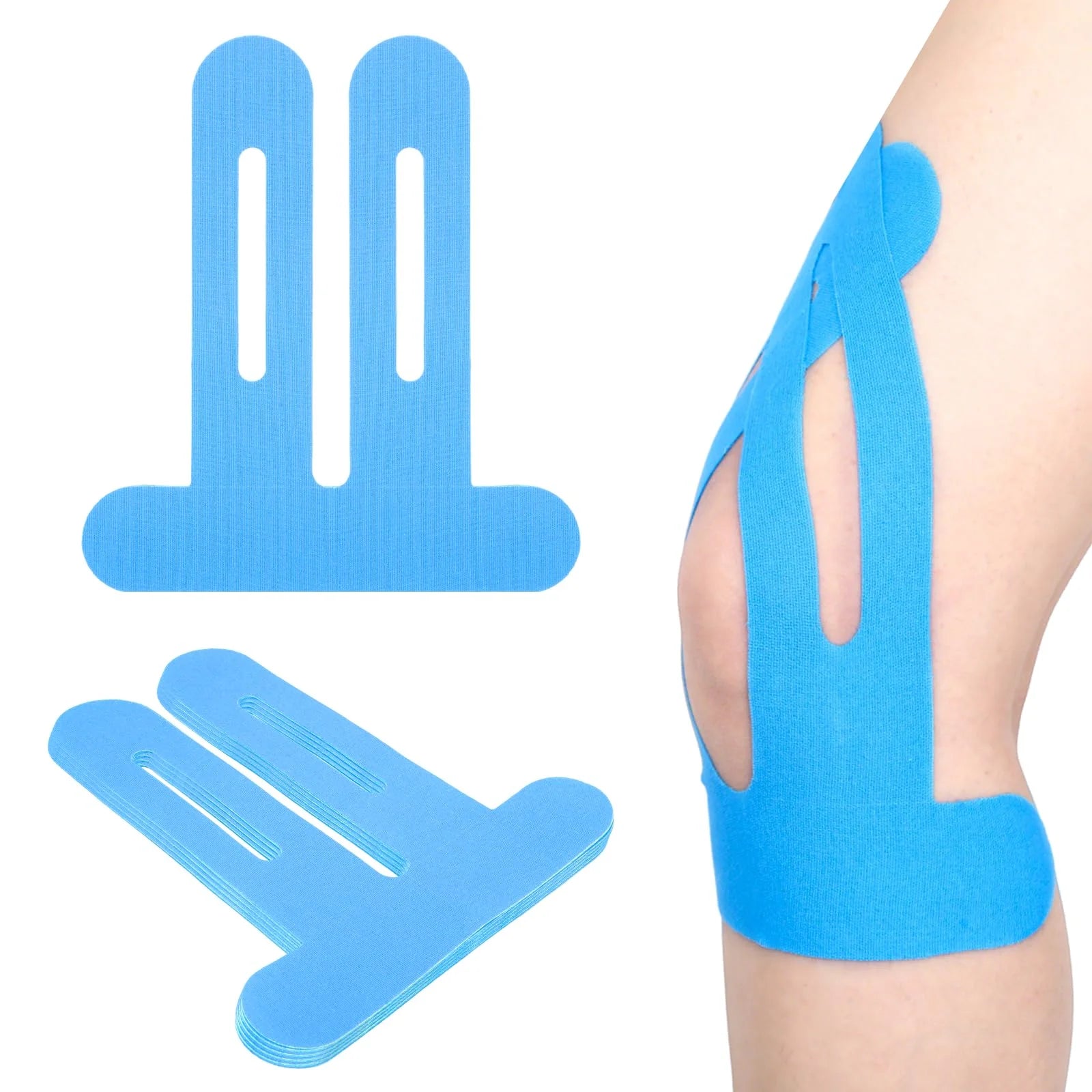10PCS Kinesiology Tape for Knees,Waterproof & Elastic,Breathable Knee Tape,Athletic Tape Provide Support & Stability for Running