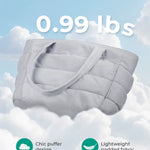 Tote Bag Large Capcity Women'S Bags Puffer Padded Handbag for College School Portable Commuting Leisure Travel Pouch