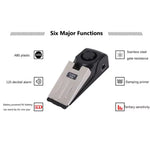 1 Pc Mini Wireless Alarm Door Stop Alarm 120Db Great for Home Wedge Shaped Stopper Alert Security System Block Blocking System