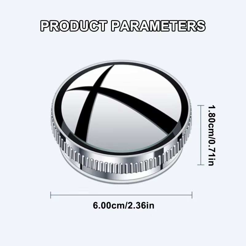 SEAMETAL Car Blind Spot Mirror round Frame Wide-Angle Rearview Auxiliary Convex Mirror