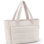 Tote Bag Large Capcity Women'S Bags Puffer Padded Handbag for College School Portable Commuting Leisure Travel Pouch