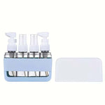 Mini Shampoo Dispenser Portable Travel Bottle Set Refillable Travel Bottles Set for Toiletries Spray Shampoo Shower Lotion